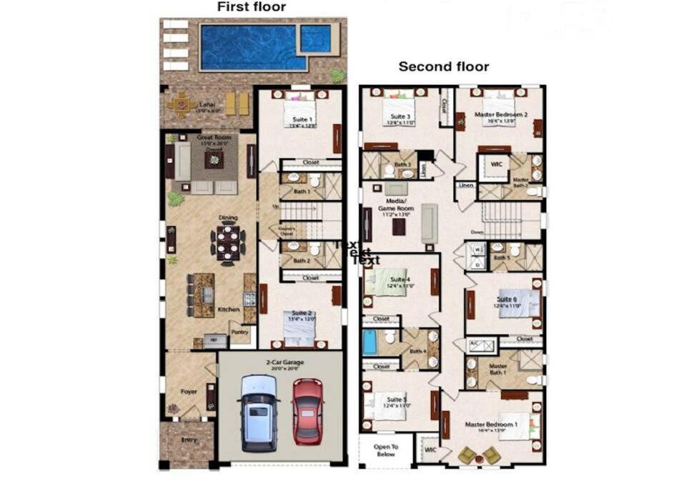 551-Luxury 8 Bedrooms Villa Pool& Spa-Movie Room Орландо Екстериор снимка